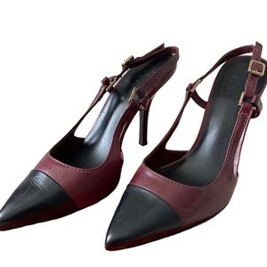 Tory Burch Felicity Leather Slingback Heels size 7.5